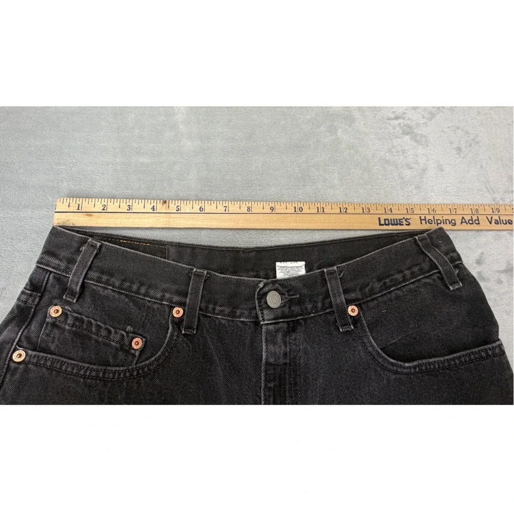 Vintage Levis 550 Relaxed Fit Mens Jeans Faded Black 36x32 90s USA Paper Tag